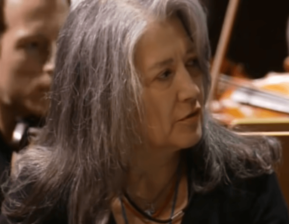 Martha Argerich in a portrait from her later years
